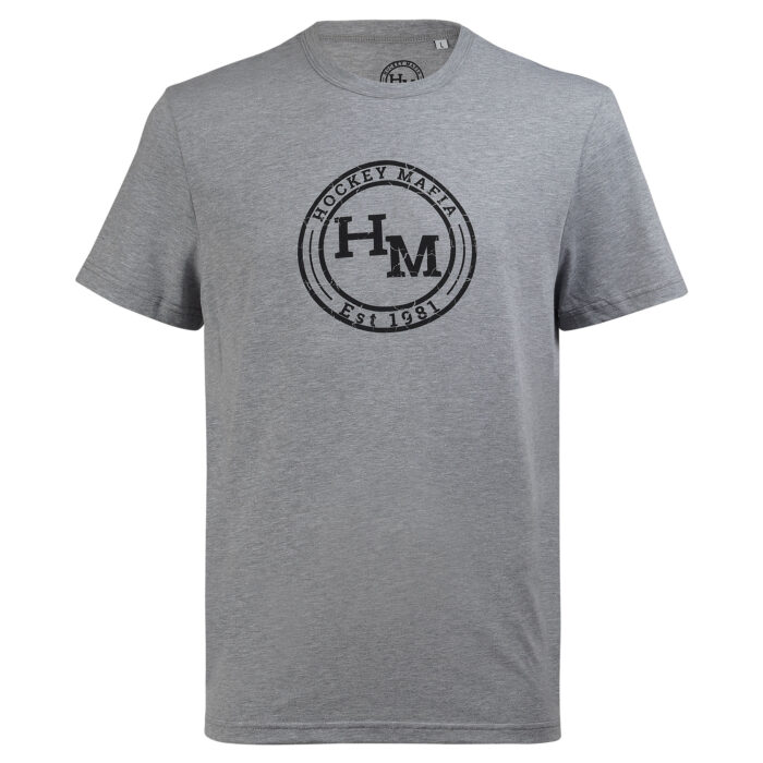 Футболка детская "HOCKEY MAFIA. EST 1981. КРУГ" серая