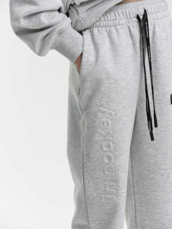 Брюки In Hockey спортивные,детские серый меланж   NEW COLLECTION 2025 (весна-лето)