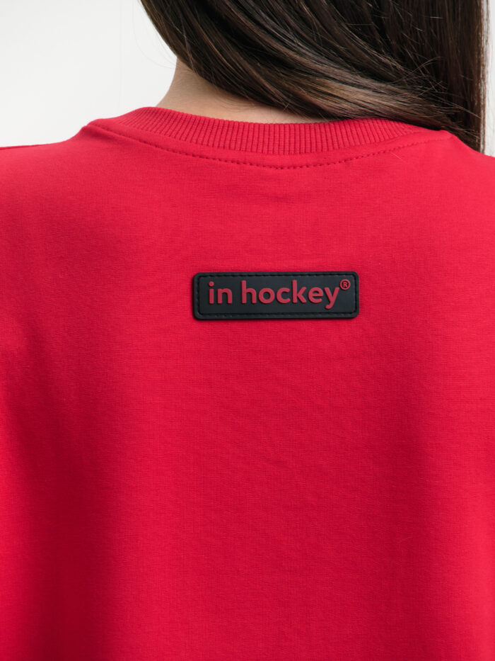 Футболка In Hockey унисекс оверсайз - красный