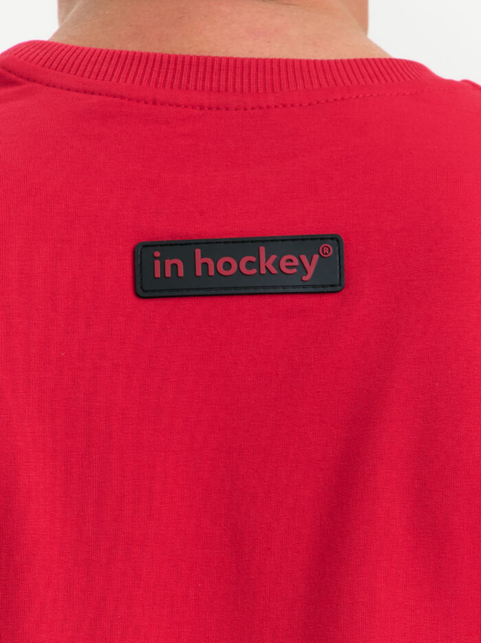 Футболка In Hockey унисекс оверсайз - красный
