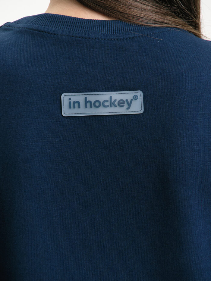 Футболка In Hockey унисекс оверсайз - Темно-синий