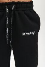 Брюки детские In Hockey ( черный с белой вышивкой) зима 2024-2025