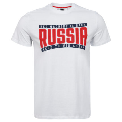 Футболка детская белая "RUSSIA"