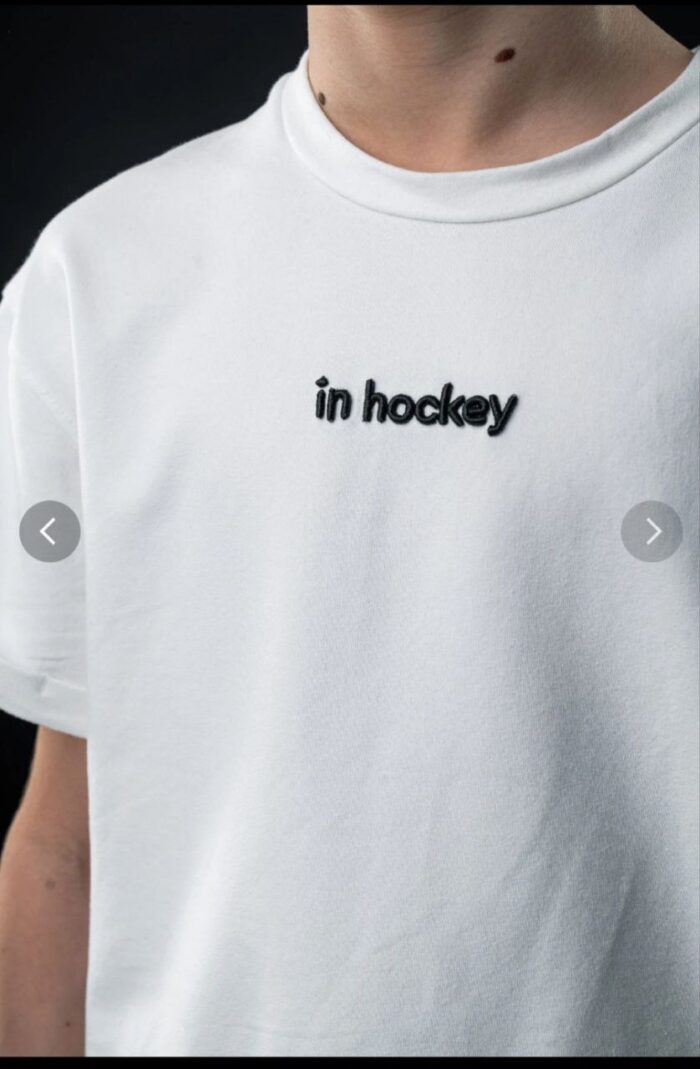 Футболка In Hockey унисекс оверсайз - белый