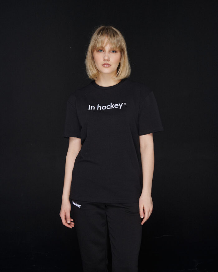 Футболка In Hockey унисекс оверсайз - черный