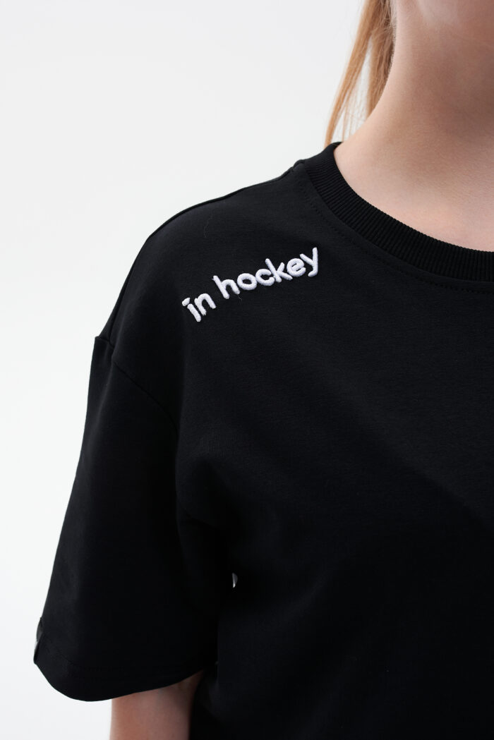 Футболка In Hockey унисекс оверсайз - черный