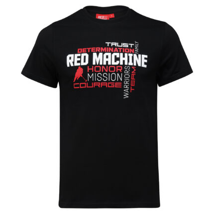 Футболка мужская "Red Machine. Determination" черная