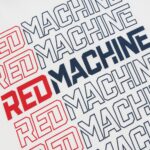 Футболка мужская оверсайз "Red Machine" белая
