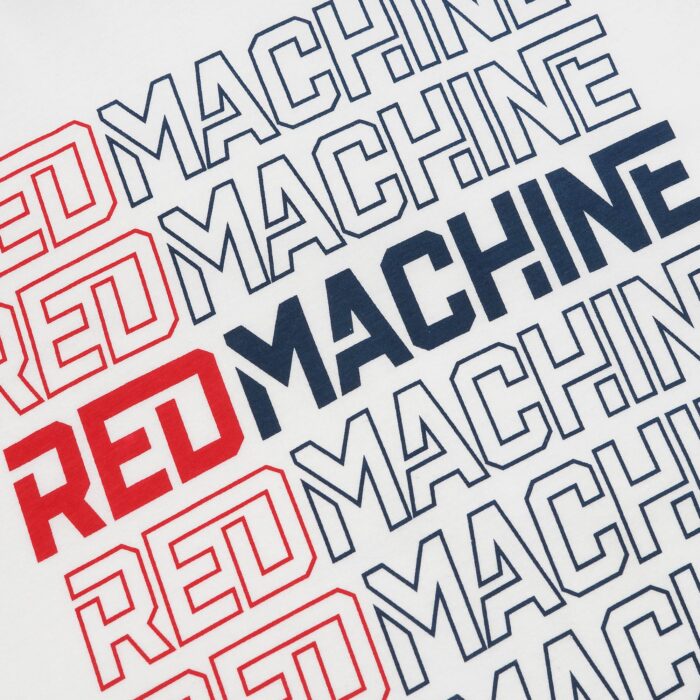Футболка мужская оверсайз "Red Machine" белая