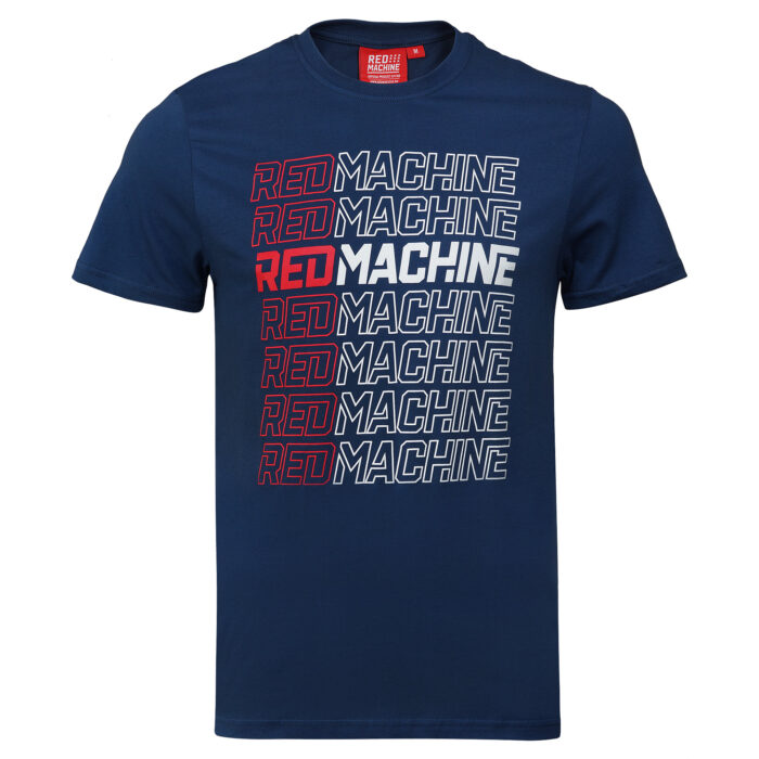 Футболка мужская оверсайз "Red Machine" синяя