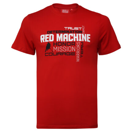 Футболка подростковая "Red Machine. Determination" красная