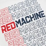 Футболка подростковая оверсайз "red machine" белая