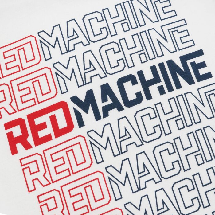 Футболка подростковая оверсайз "red machine" белая