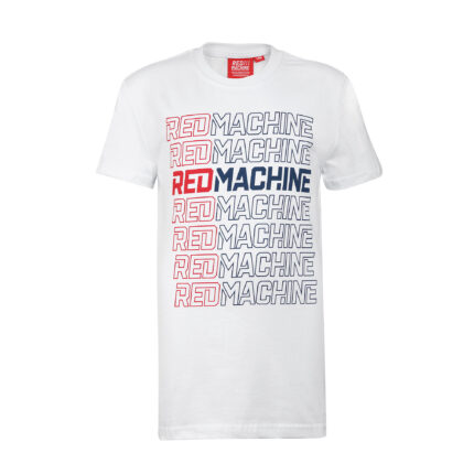 Футболка подростковая оверсайз "red machine" белая