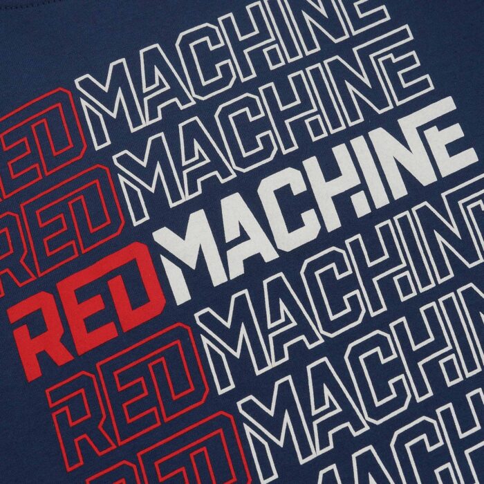 Футболка подростковая оверсайз "red machine" синяя