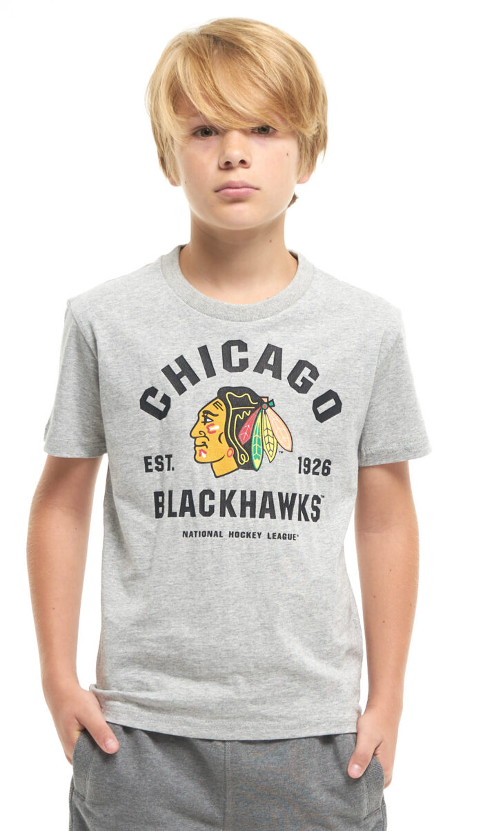 Футболка детская Chicago Blackhawks сер.