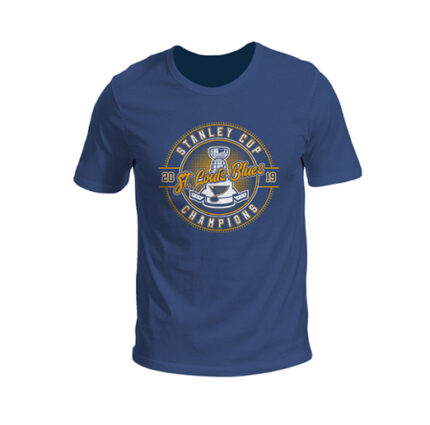 Футболка St. Louis Blues Champions (сине-серый)