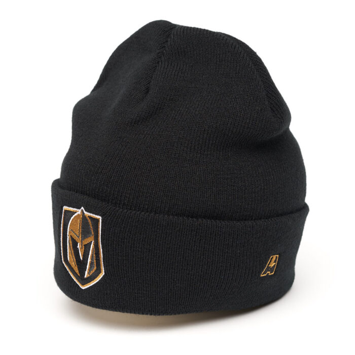 Шапка Vegas Golden Knights (черная, золотая эмблема)