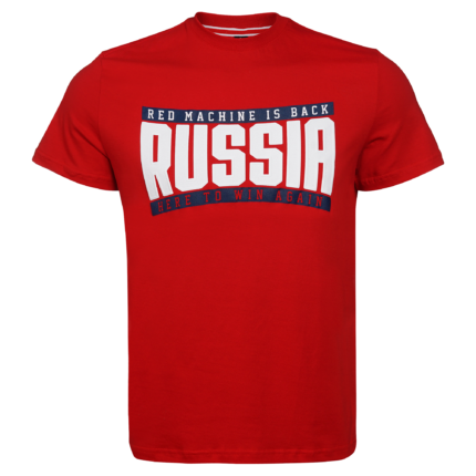 Футболка детская красная "RUSSIA"