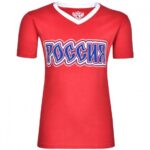 Футболка детская красная "РОССИЯ" (8-14 лет)