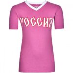 Футболка детская розовая "РОССИЯ" (8-14 лет)