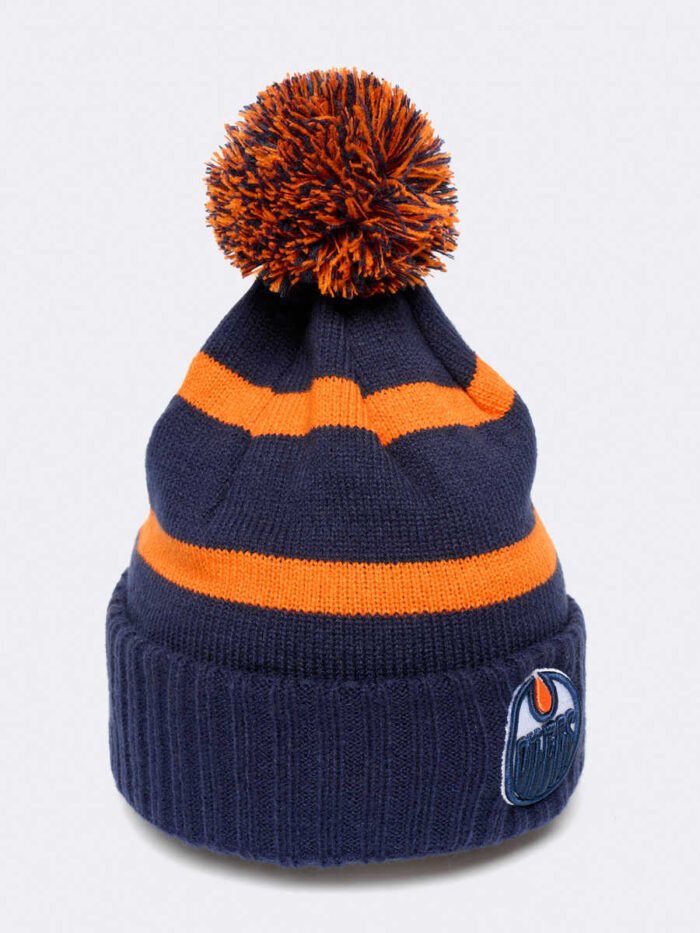 Шапка NHL Edmonton Oilers в полоску