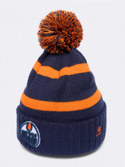 Шапка NHL Edmonton Oilers в полоску