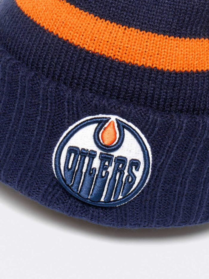 Шапка NHL Edmonton Oilers в полоску