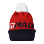 Шапка красная Red Machine с белым помпоном L/XL