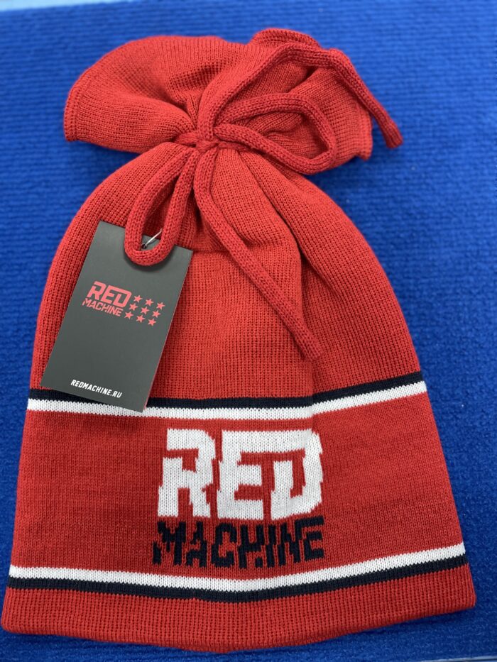 Шапка красная Red Machine L/XL
