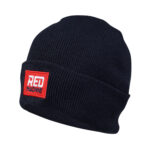 Шапка трикотажная вязаная синяя Red Machine без помпона L/XL