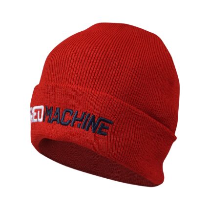 Шапка красная Red Machine без помпона L/XL