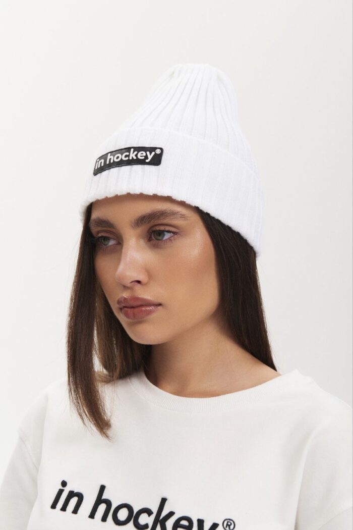 Шапка белая IN HOCKEY