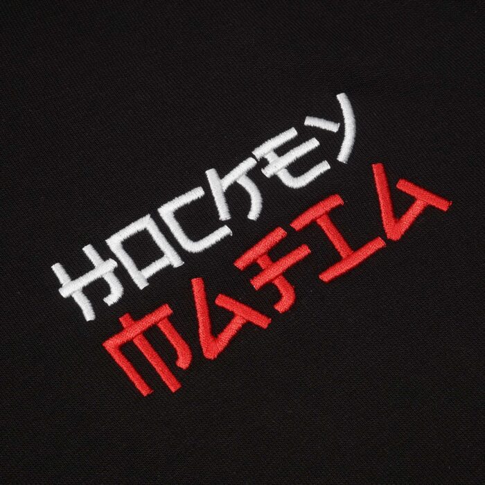 Худи детское с капюшоном "HOCKEY MAFIA" черное