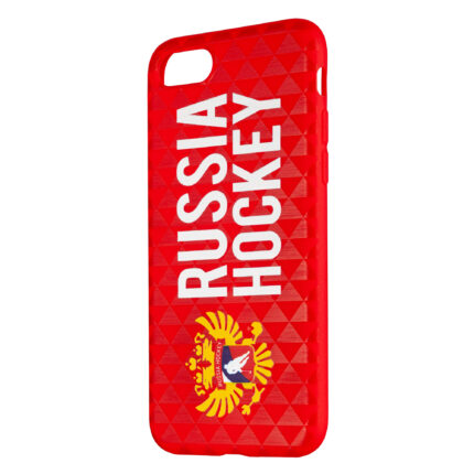 Чехол для iPhone 7+/8+ "Russia Hockey" с гербом