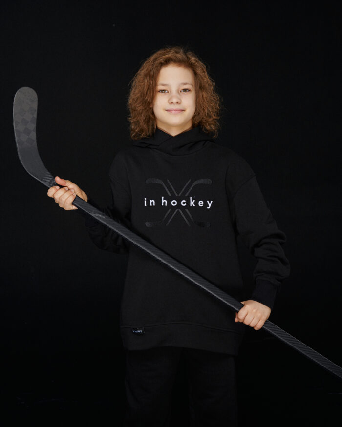 Худи In Hockey KIDS - Черный
