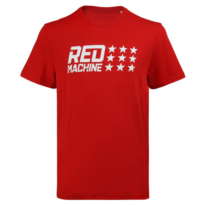 Футболка детская "RED MACHINE. 9 ЗВЕЗД" красная