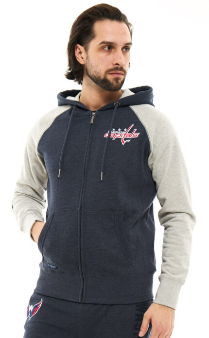 Толстовка NHL Washington Capitals (синий-серый)