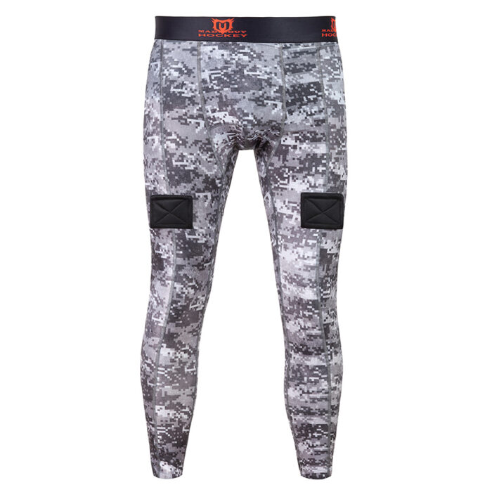 Брюки компрессионные с раковиной Camo-Line JR пиксель/серый