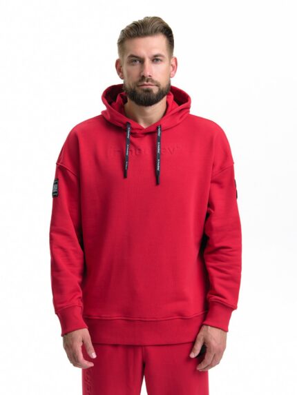 Худи унисекс in hockey красный summer collection 2025