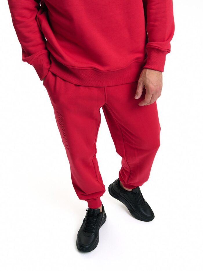 Брюки унисекс in hockey красные summer collection 2025