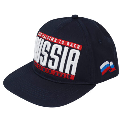 Бейсболка синяя SNAPBACK "RUSSIA"
