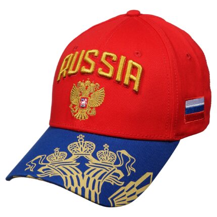 БЕЙСБОЛКА КРАСНАЯ "RUSSIA"