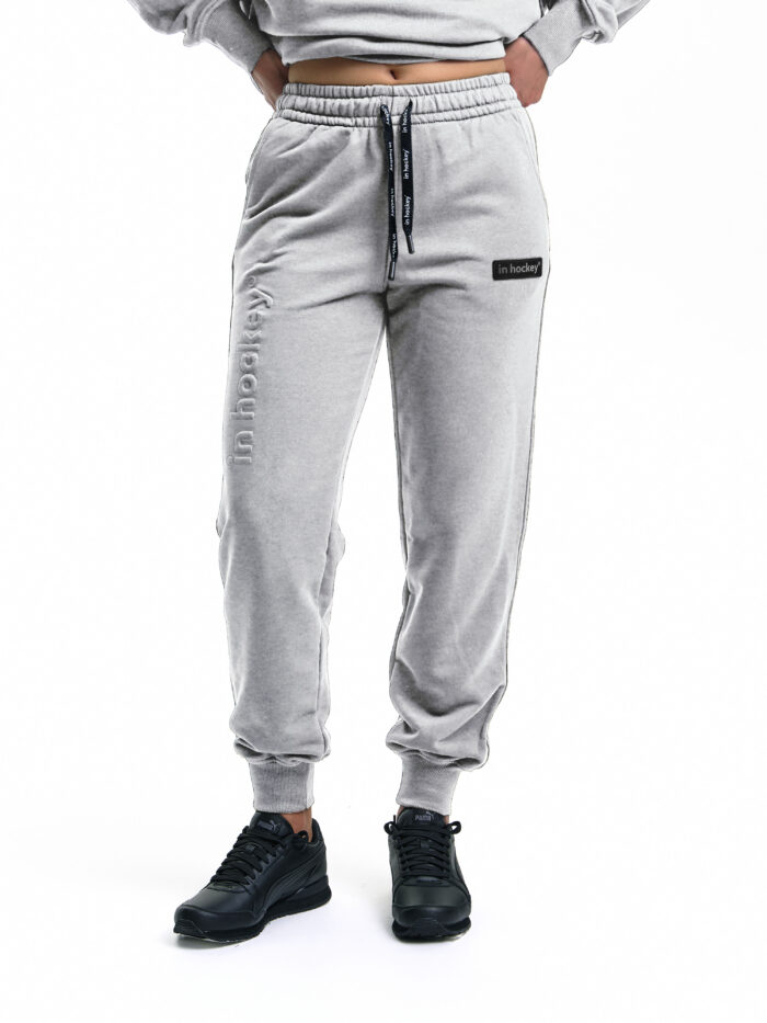 Брюки In Hockey спортивные, унисекс серый меланж   NEW COLLECTION 2025 (весна-лето)