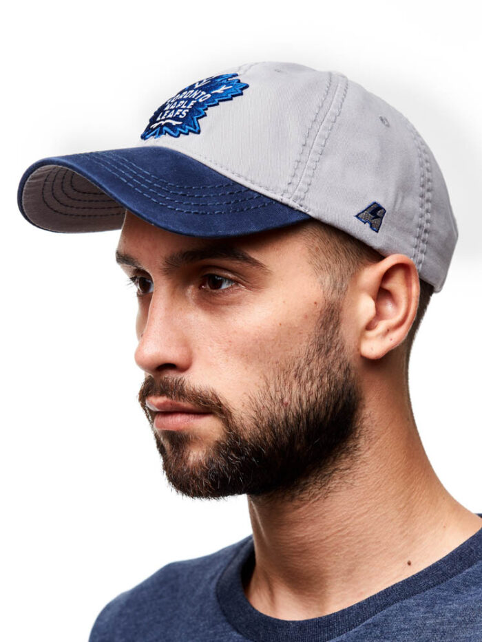 Бейсболка NHL Toronto Maple Leafs (серая)